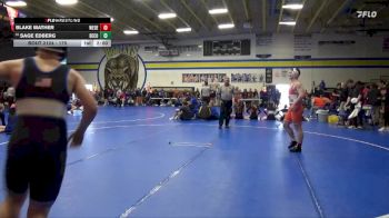 175 lbs Quarterfinal - Sage Edberg, Benton Community vs Blake Mather, West Delaware, Manchester
