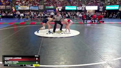 AA - 120 lbs Champ. Round 1 - Connor Lamping, Helena vs Bladen Madel, Great Falls / MSDB