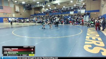 125lbs Champ. Round 2 - Daneill Tristan, Kamiakin (Girls) vs Zoe Brocksmith, Mount Vernon (Girls)