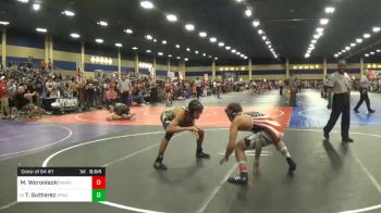 Match - Maximilian Woroniecki, Ramona High School vs Titan Guttierez, Spartan Wrestling Academy