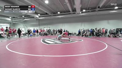 61 lbs Cons. Round 3 - Brody Neighbor, Kohawk Wrestling Club vs Zachary Klarcyk, KLAWS (Kids Love Amateur Wrestling Style)