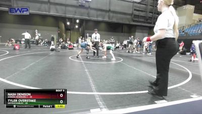 110 lbs Round 2 (10 Team) - Nash Denison, Kansas Warriors 1 vs Tyler Overstake, Untouchables