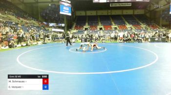 113 lbs Cons 32 #2 - Mitchell Schmauss, Iowa vs Christian Vazquez, Florida