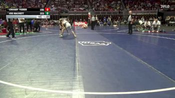 1A-120 lbs 5th Place Match - Crosby Yoder, Logan-Magnolia vs Joe Hackett, Columbus Catholic