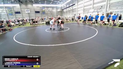 285 lbs Round 1 (16 Team) - Brok Carolfi, Wisconsin Blue vs Landon Morris, Michigan Blue