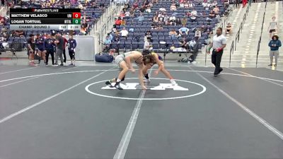 141 lbs Champ. Round 2 - Matthew Velasco, Montevallo vs Logan Tortual, Mt. Olive