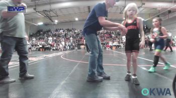 62 lbs Consolation - Emeree Calkins, Pawhuska Elks Takedown vs Bexley Leisinger, Choctaw Ironman Youth Wrestling