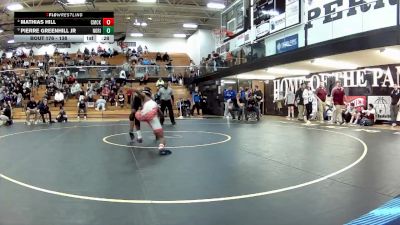 138 lbs 3rd Place Match - Mathias Hill, Canton McKinley vs Pierre Greenhill Jr, North Ridgeville