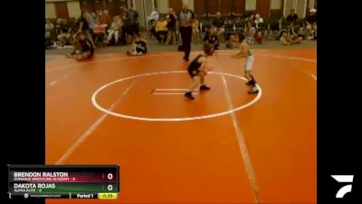 41 lbs Finals (8 Team) - Brendon Ralston, Donahue Wrestling Academy vs Dakota Rojas, Alpha Elite