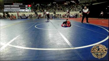 70 lbs Quarterfinal - Easton Contreras, Raw Wrestling Club vs Connor Armendariz, Shelton Wrestling Academy