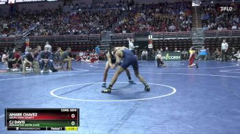 2A-126 lbs Cons. Semi - CJ Davis, Burlington Notre Dame vs Amare Chavez, South Tama County