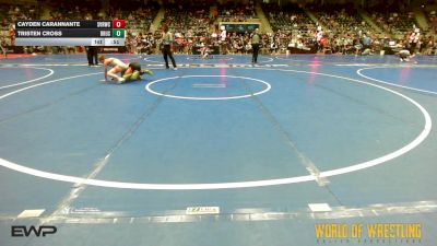 96 lbs Consi Of 16 #2 - Cayden Carannante, Steel Valley Renegades vs Tristen Cross, Brushy Wrestling Club