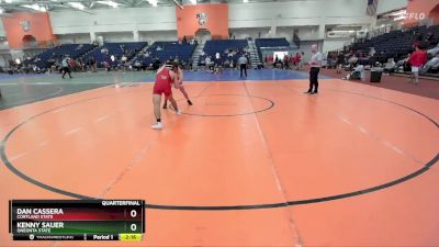 174 lbs Quarterfinal - Dan Cassera, Cortland State vs Kenny Sauer, Oneonta State