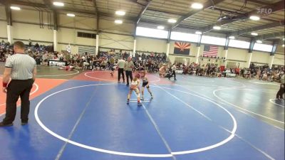 64 lbs Rr Rnd 3 - Aviendha Smith, Hill Country Wildcat Wrestling vs Zoe Rose Thomas, Peterson Grapplers