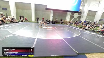 165 lbs Placement Matches (8 Team) - Salah Tsarni, Maryland vs Justyce Simpson, Michigan