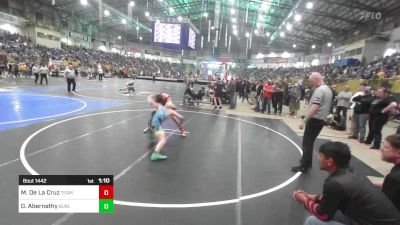 140 lbs Round Of 16 - Mathew De La Cruz, Team Grand Valley Elite vs Daxton Abernathy, Burlington