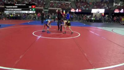 85 lbs Champ. Round 1 - Clayton Kennedy, Eastside United vs Kason Baier, Team Champs