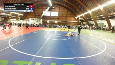 145A lbs Quarterfinal - Seach Hibler, Apex Wrestling vs Hayden Haber, Wyoming Seminary