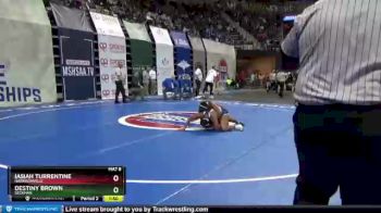 159 lbs Cons. Round 1 - Iasiah Turrentine, Harrisonville vs Destiny Brown, Seckman