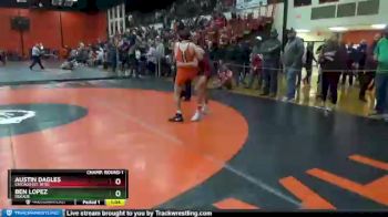 113 lbs Champ. Round 1 - Ben Lopez, DEKALB vs Austin Dagles, Chicago (ST. RITA)