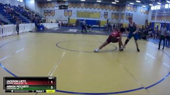 190 lbs Round 1 (8 Team) - Arron McCarty, Longwood WC vs Jackson Lietz, George Jenkins WC