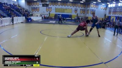 190 lbs Round 1 (8 Team) - Arron McCarty, Longwood WC vs Jackson Lietz, George Jenkins WC