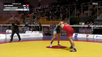 97kg Semifinal - Sam Pereira, Burnaby Mountain Wrestling Club vs Andrew Johnson, Saskatoon Wrestling Club