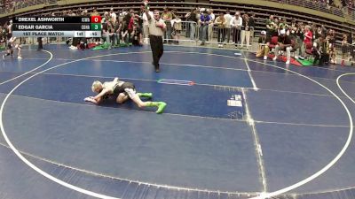 64 lbs 1st Place Match - Edgar Garcia, Colorado Hammers vs Drexel Ashworth, Iron County Wrestling Academy