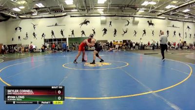 157 Freshman/Soph Quarterfinal - Skyler Cornell, Ohio Wesleyan University vs Ryan Long, Slippery Rock