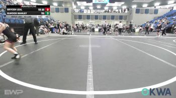 43 lbs Consolation - Brycen Leal, Jacket Wrestling Club vs Elwood Manley, Perry Wrestling Academy