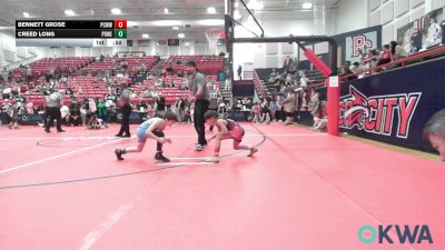 58 lbs 3rd Place - Bennett Grose, Ponca City Wildcat Wrestling vs Creed Long, Powerhouse Gold