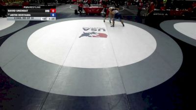 190 lbs Cons. Rd Of 32 - David Unenbat, Castro Valley High School Wrestling vs Abtin Rostama