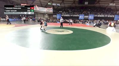 Girls 4A 105 lbs Cons. Round 1 - Reagan Penaloza, Eastlake (Girls) vs Zoey Taylor, Spanaway Lake (Girls)