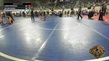65 lbs Final - Laken Peterpaul, Chickasha Youth Wrestling vs Raylee Dawes, Keystone Wrestling Club