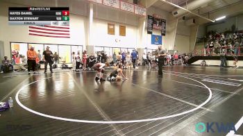 92 lbs Final - Hayes Daniel, Honey Badgers Wrestling Club vs Daxton Stewart, Vian Wrestling Club