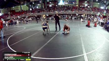 126 lbs Quarterfinal - Caydence Rasby, Sutherland Youth Wrestling Club vs Rylie Lopez, York Wrestling Club