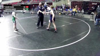 110 lbs Cons. Round 4 - Caleb Clark, Sandhills Thedford Knights vs Trenton Debus, Mitchell Wrestling Club