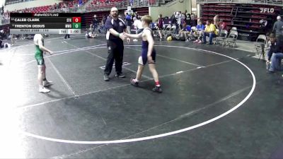 110 lbs Cons. Round 4 - Caleb Clark, Sandhills Thedford Knights vs Trenton Debus, Mitchell Wrestling Club