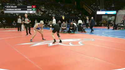 144 Class 1 lbs 3rd Place Match - Johrdan Decker, Warsaw vs Jace Keller, Brookfield