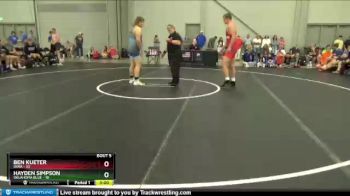 285 lbs Round 2 (8 Team) - Ben Kueter, Iowa vs Hayden Simpson, Oklahoma Blue