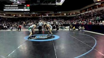 4A 139 lbs Semifinal - Caleb Gustafson, Moriarty vs Mycah Gachupin, St. Pius X