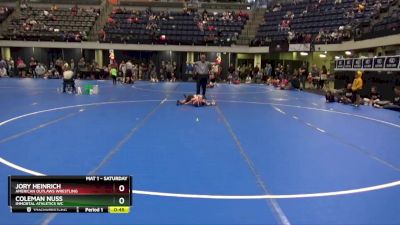 50 lbs Semifinal - Jory Heinrich, American Outlaws Wrestling vs Coleman Nuss, Immortal Athletics WC