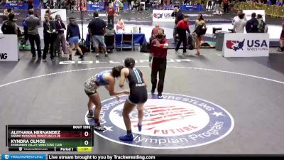 132 lbs Quarterfinal - Aliyhana Hernandez, Swamp Monsters Wrestling Club vs Kyndra Olmos, Evergreen Valley Wrestling Club