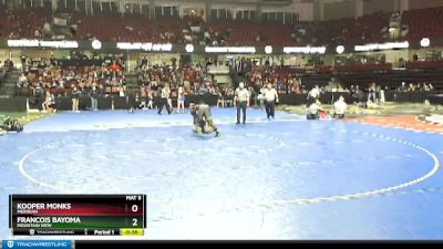 220 lbs 9th Place Match - Francois Bayoma, Mountain View vs Kooper Monks, Meridian