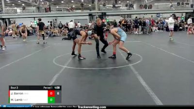 106 lbs Placement (4 Team) - Michael Lamb, Purge GT vs John Barron, Iron Horse