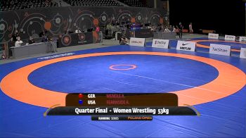 53kg Quarter-Final - Amy Fearnside, USA vs Annika Wendle, GER
