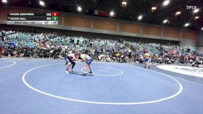 190 lbs Champ. Round 3 - Ryder Siegfried, Coronado vs Jacob Hall, White Pine