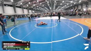 85 lbs Quarterfinal - Bradlee Garcia, Wesley Club Wrestling vs Abby Richers, Gracie Barra Westchase Wrestling Club