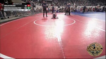 46 lbs Quarterfinal - Declan Wilson, Raw Wrestling Club vs Braxton Shackelford, Prime Wrestling