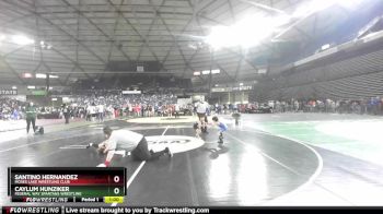 45 lbs Semifinal - Santino Hernandez, Moses Lake Wrestling Club vs Caylum Hunziker, Federal Way Spartans Wrestling